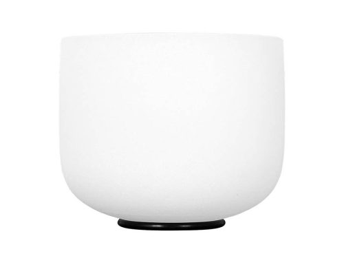 SECF8B Sela  quartz crystal singing bowl 8" 440Hz B, with mallet and silicone ring