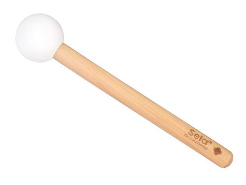 SECF9A Sela  quartz crystal singing bowl 9" 440Hz A, with mallet and silicone ring