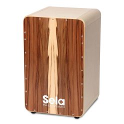   Sela SEL002A CaSela Cajon – Satin Nut, mit abnehmbarem Snare-System, Made in Germany