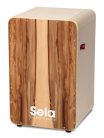 SEL010 Sela  cajon CaSela Pro, with snare on/off mechanism, satin nut