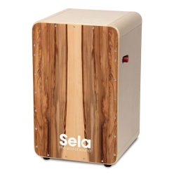   Sela SEL010 CaSela Pro Cajon – Satin Nut, mit Snare On/Off Mechanismus, Made in Germany