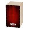 Sela SEL050 Varios Cajon – Rot, mit abnehmbarem Snare-System, Made in Germany