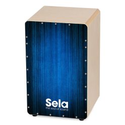   Sela SEL052 Varios Cajon – Blau, mit abnehmbarem Snare-System, Made in Germany