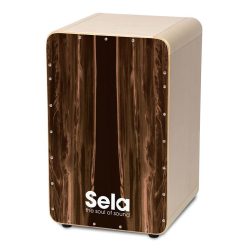   Sela SEL105 CaSela Cajon – Dark Nut, mit abnehmbarem Snare-System, Made in Germany