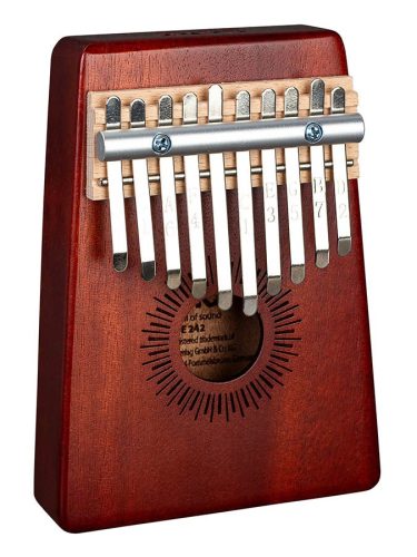 SEL242 Sela  kalimba 'Mahogany 10' red