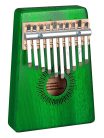 SEL243 Sela  kalimba 'Mahogany 10' green