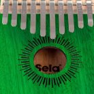 SEL243 Sela  kalimba 'Mahogany 10' green