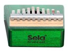 SEL243 Sela  kalimba 'Mahogany 10' green