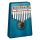 SEL244 Sela  kalimba 'Mahogany 10' blue