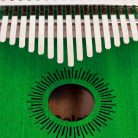 SEL248 Sela  kalimba 'Mahogany 17' green