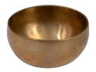 SEL260 Sela  brass singing bowl 12cm, with mallet - felt ring - cotton bag