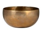 SEL260 Sela  brass singing bowl 12cm, with mallet - felt ring - cotton bag