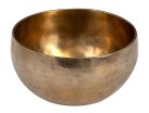 SEL261 Sela  brass singing bowl 15cm, with mallet - felt ring - cotton bag