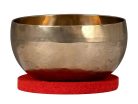 SEL261 Sela  brass singing bowl 15cm, with mallet - felt ring - cotton bag