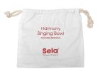 SEL261 Sela  brass singing bowl 15cm, with mallet - felt ring - cotton bag