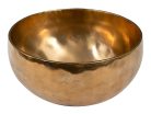 SEL263 Sela  brass singing bowl 19cm, with mallet - felt ring - cotton bag