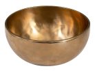 SEL264 Sela  brass singing bowl 22cm, with mallet - felt ring - cotton bag