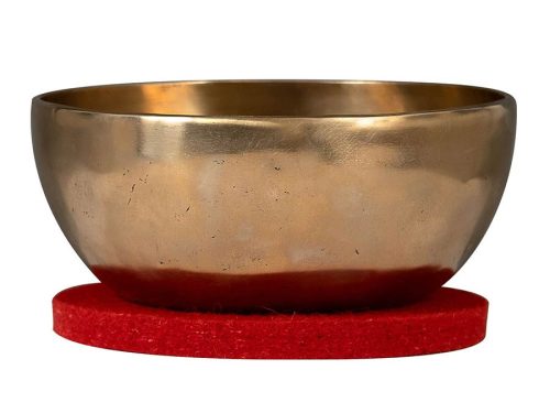 SEL264 Sela  brass singing bowl 22cm, with mallet - felt ring - cotton bag