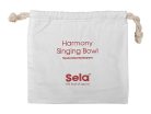 SEL264 Sela  brass singing bowl 22cm, with mallet - felt ring - cotton bag