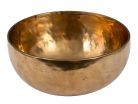 SEL265 Sela  brass singing bowl 26cm, with mallet - felt ring - cotton bag