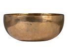 SEL265 Sela  brass singing bowl 26cm, with mallet - felt ring - cotton bag