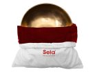 SEL265 Sela  brass singing bowl 26cm, with mallet - felt ring - cotton bag