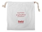 SEL265 Sela  brass singing bowl 26cm, with mallet - felt ring - cotton bag