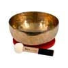 SEL265 Sela  brass singing bowl 26cm, with mallet - felt ring - cotton bag