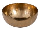 SEL266 Sela  brass singing bowl 29cm, with mallet - felt ring - cotton bag