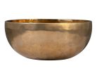 SEL266 Sela  brass singing bowl 29cm, with mallet - felt ring - cotton bag