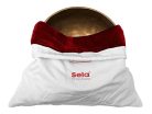 SEL266 Sela  brass singing bowl 29cm, with mallet - felt ring - cotton bag