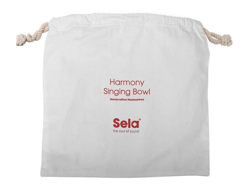 SEL266 Sela  brass singing bowl 29cm, with mallet - felt ring - cotton bag