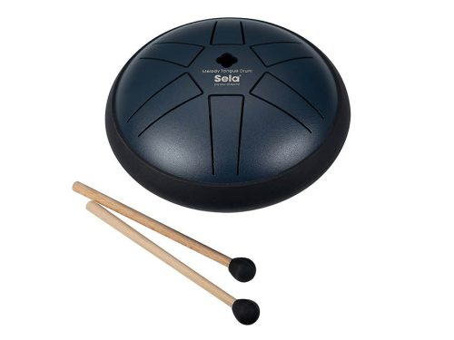 SEL350 Sela  tongue drum 5.5", 6 tongues, A major pentatonic, navy blue