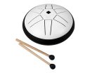 SEL351 Sela  tongue drum 5.5", 6 tongues, B major pentatonic, white