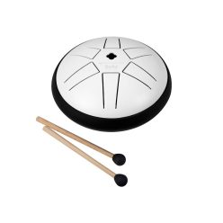   SEL351 Sela  tongue drum 5.5", 6 tongues, B major pentatonic, white