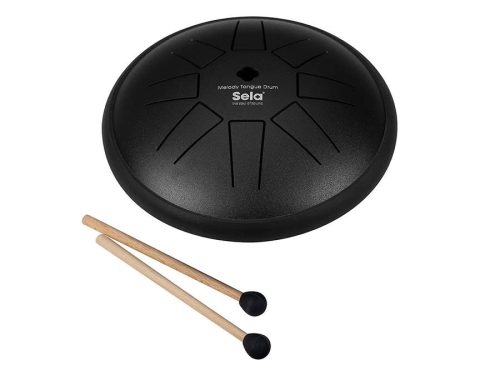 SEL360 Sela  tongue drum 6", 8 tongues, C major, black