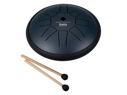 SEL361 Sela  tongue drum 6", 8 tongues, D major, navy blue