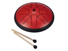 SEL362 Sela  tongue drum 6", 8 tongues, F minor, red