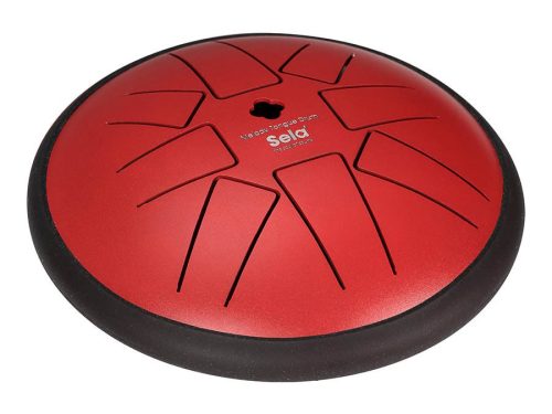 SEL362 Sela  tongue drum 6", 8 tongues, F minor, red