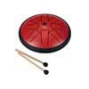 SEL362 Sela  tongue drum 6", 8 tongues, F minor, red