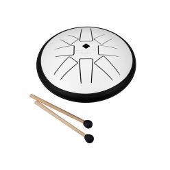 SEL363 Sela  tongue drum 6", 8 tongues, G minor, white