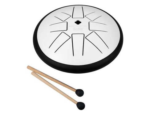 SEL363 Sela  tongue drum 6", 8 tongues, G minor, white