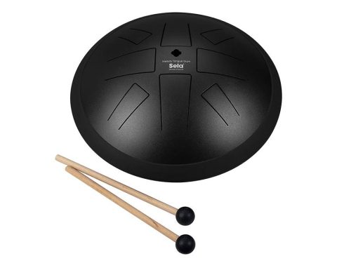 SEL370 Sela  tongue drum 10", 8 tongues, A Hirajoshi, black