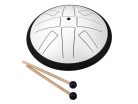 SEL372 Sela  tongue drum 10", 8 tongues, C major, white