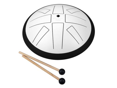 SEL372 Sela  tongue drum 10", 8 tongues, C major, white