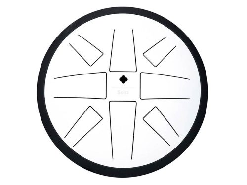 SEL372 Sela  tongue drum 10", 8 tongues, C major, white