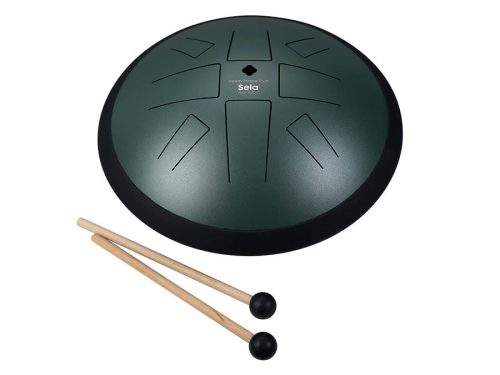 SEL373 Sela  tongue drum 10", 8 tongues, C Golden Gate, dark green