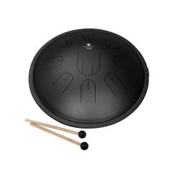 SEL380 Sela  tongue drum 14", 9 tongues, D Kurd, black