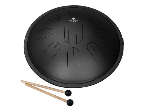 SEL380 Sela  tongue drum 14", 9 tongues, D Kurd, black