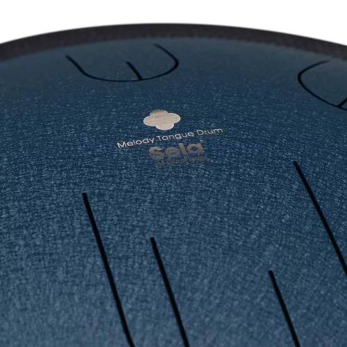 SEL381 Sela  tongue drum 14", 9 tongues, D Amara, navy blue